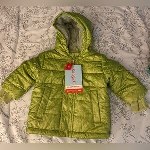 ME Makeover Essentials Lime Green Puffer Jacket for Kids